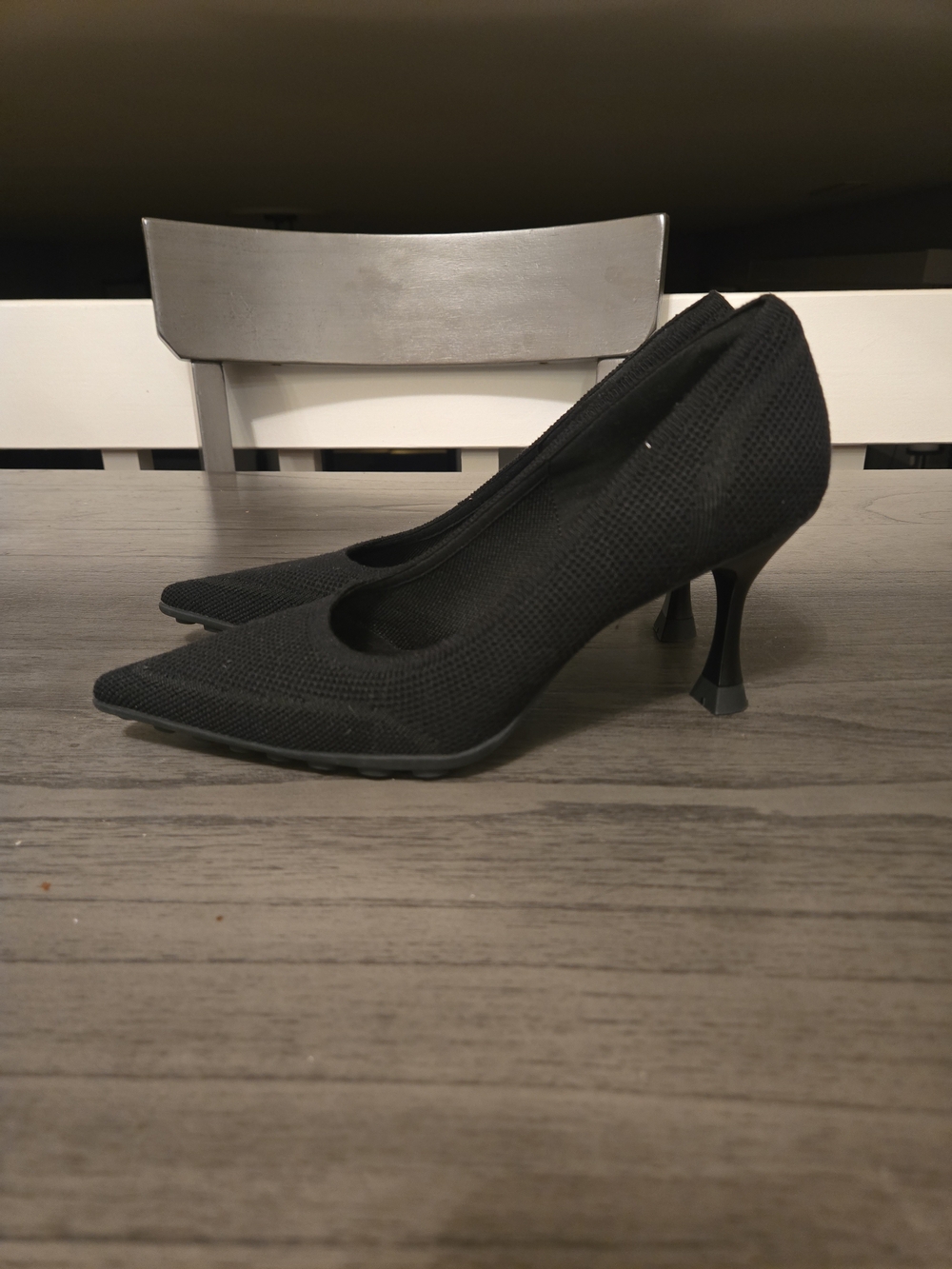 CosyIsland SoftBounce Pointed Toe Stiletto Heeled Pump Black Size 9